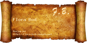 Flora Bod névjegykártya